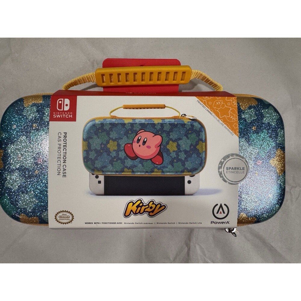 NINTENDO SWITCH PROTECTION CASE KIRBY SPARKLE EDITION OLED LITE SWITCH NEW
